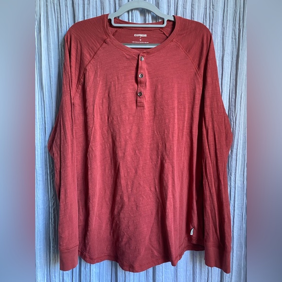 Men’s Express Long Sleeve Quarter Button Up - Picture 1 of 5